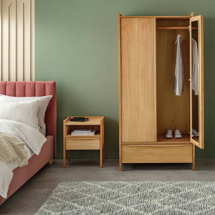 Habitat Derwent 2 Door Oak Wardrobe 0