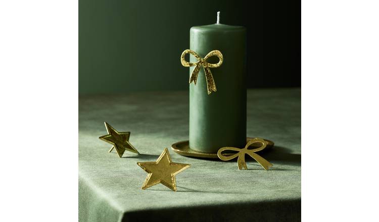 Habitat Star and Bow Gold Metal Toppers