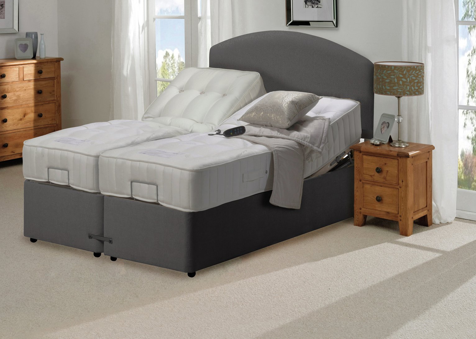 bed with mattress argos