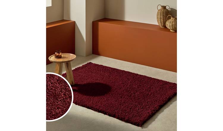 Habitat Noodle Burgundy Rug - 160x230cm
