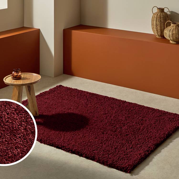 Habitat Noodle Burgundy Rug - 160x230cm 0