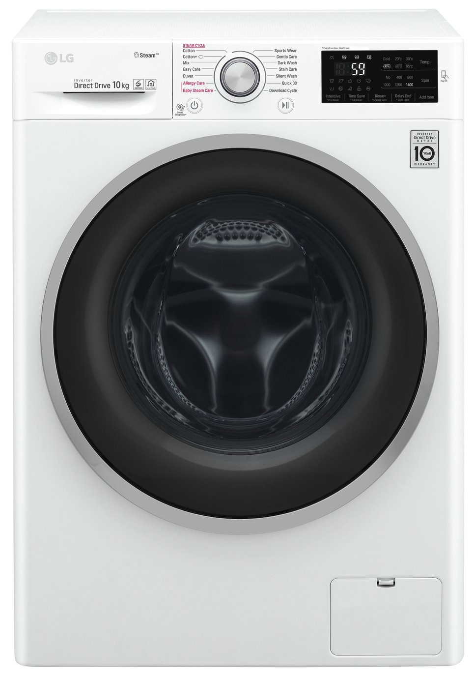 LG F4J610WS 10KG 1400 Spin Washing Machine Review