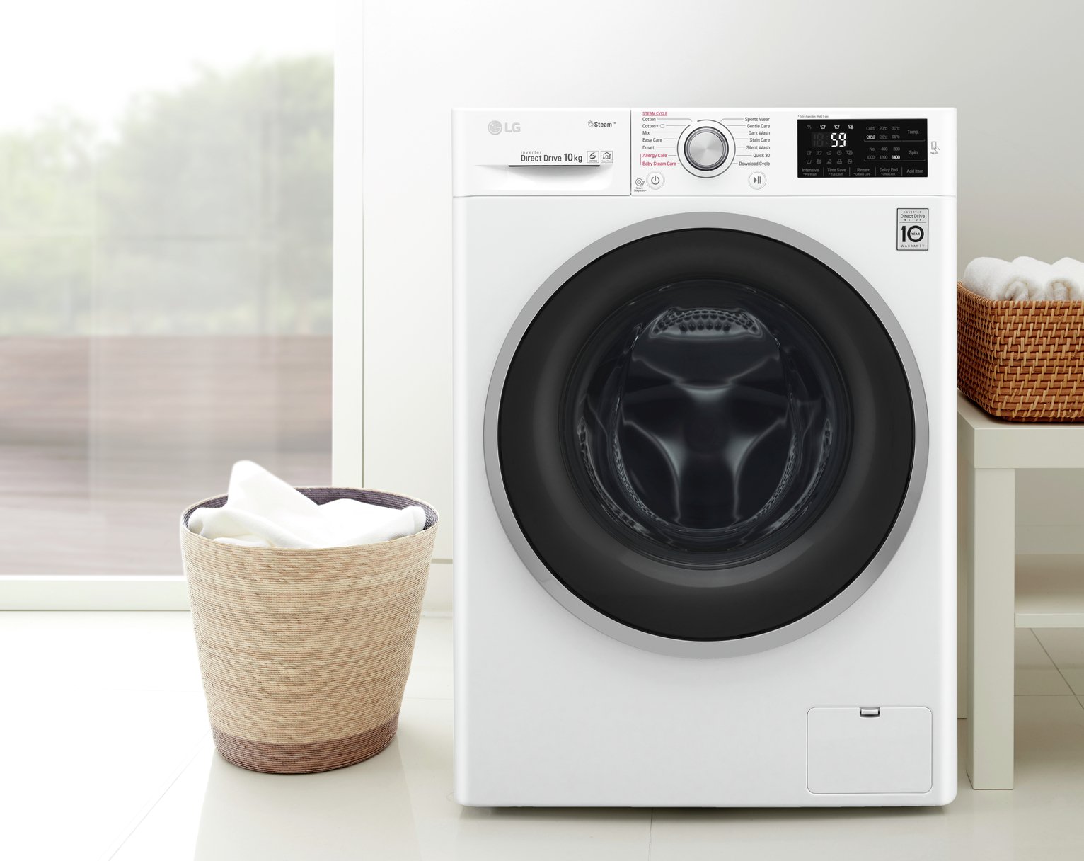 LG F4J610WS 10KG 1400 Spin Washing Machine Review