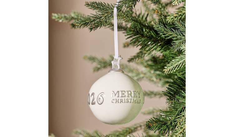 Argos Home Merry Christmas 2026 Christmas Bauble