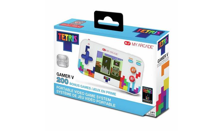 My Arcade Tetris Gamer V Portable Retro Gaming System - White