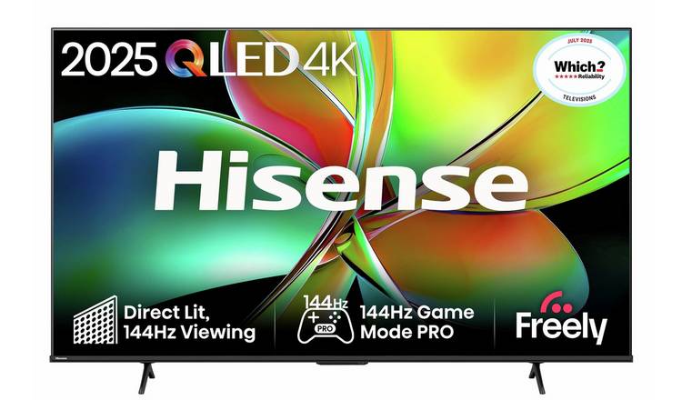 Hisense 75 Inch 75E78QTUK Pro Smart 4k UHD HDR QLED  Freely TV