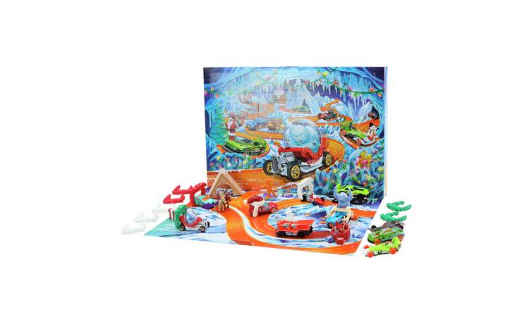 Hot Wheels 2026 Advent Calendar, 10 Toy Vehicles in 1:64 Scale