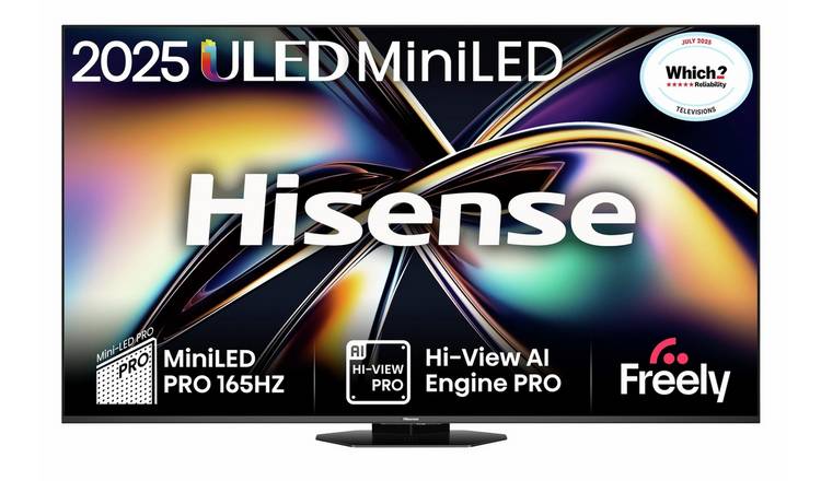 Hisense 85 Inch 85U8QTUK Smart 4K UHD HDR MiniLED Freeview TV