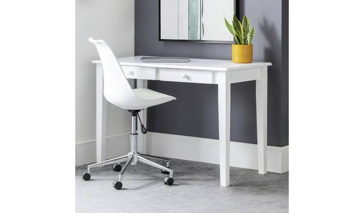 Julian Bowen Carrington 2 Drawer Desk - White