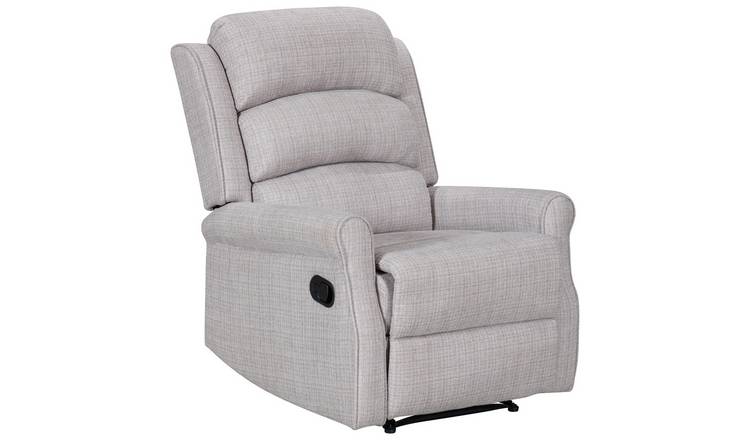 Kyoto Betsy Fabric Manual Recliner Chair - Natural