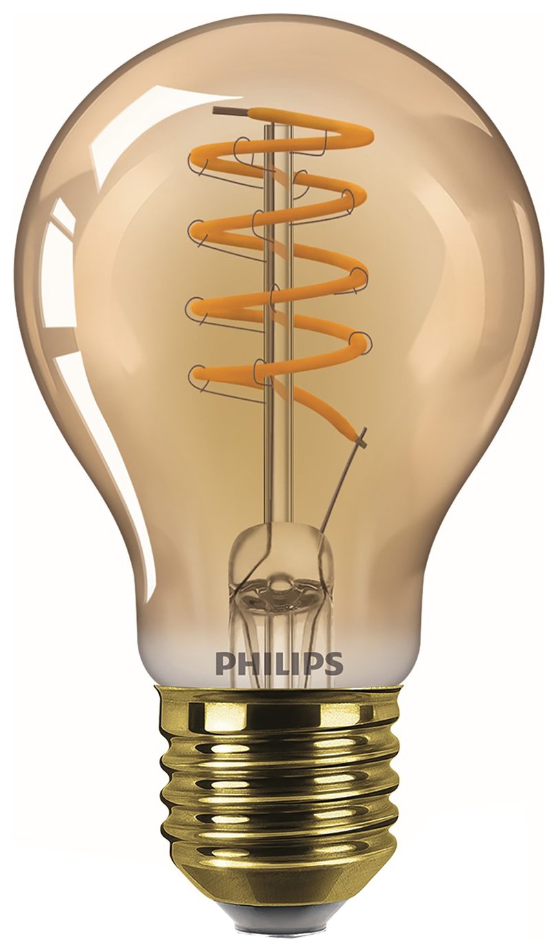 Philips LED 25W A60 E27 ES Classic Light Bulb - Gold