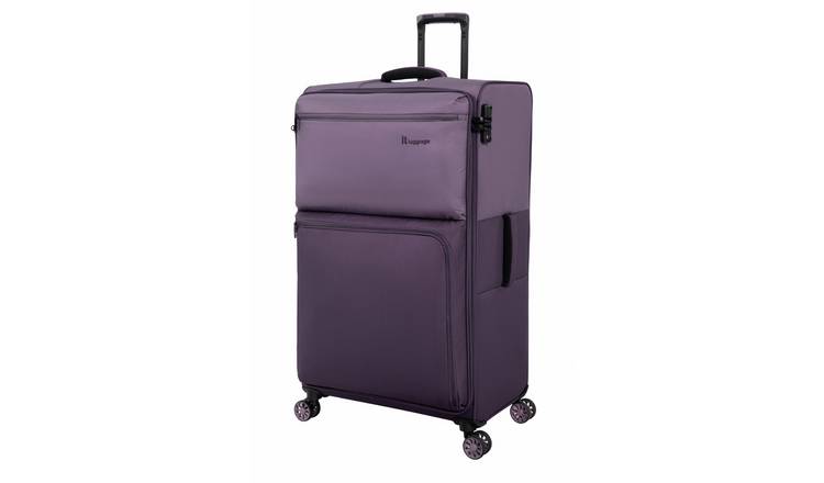 IT Luggage Duo-Tone 8 Wheel Soft Extra Large Suitcase - Purple
