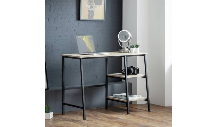 Julian Bowen Tribeca Desk - Black And Oak