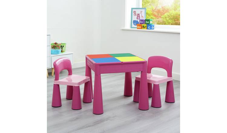 Liberty House Toys Kids 5-in-1 Table & 2 Chairs - Pink