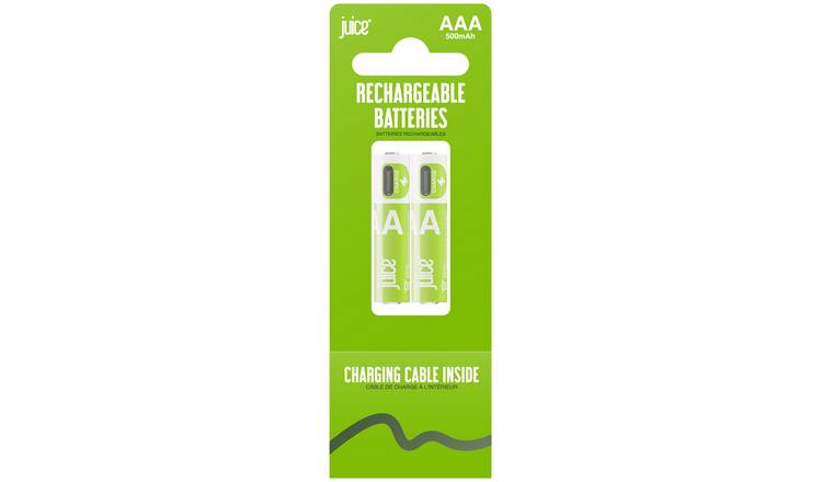 Juice Rechargeable AAA Batteries - Pack of 2