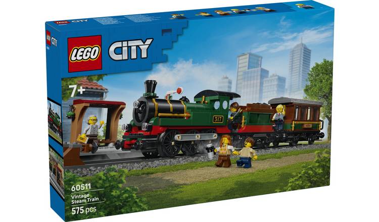 LEGO® City Vintage Steam Train - Toy Train Set Building Kit 60511 PREORDER