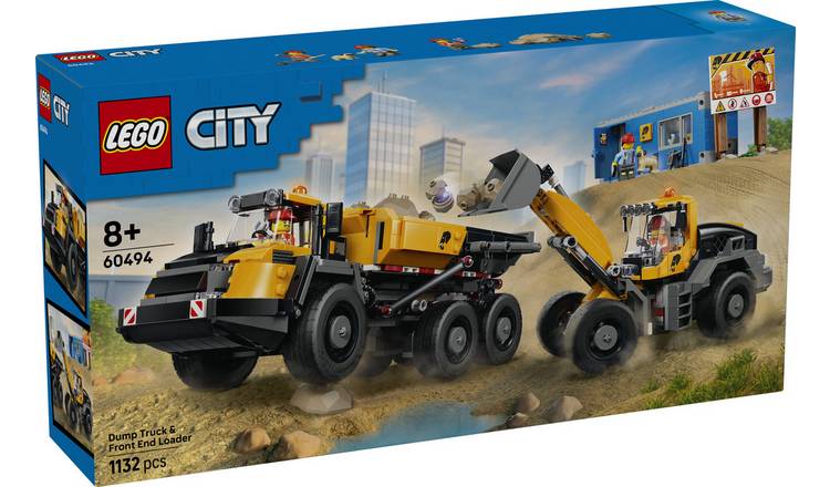 LEGO City Dump Truck & Front End Loader - Toy Building Set 60494 PREORDER