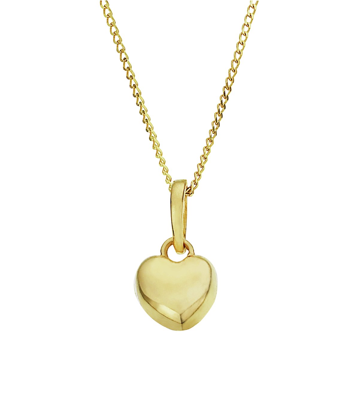 Revere Kid's 9ct Yellow Gold Heart Pendant