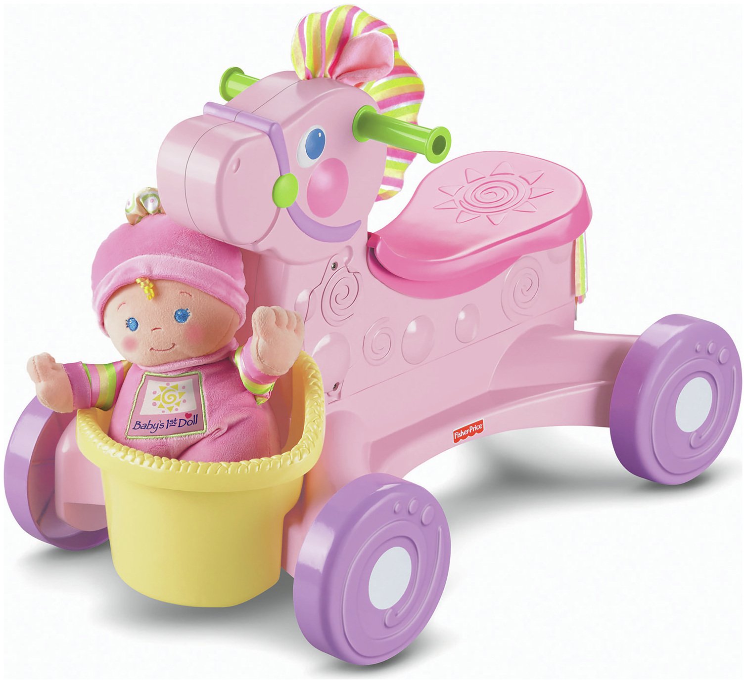 fisher price princess carriage ride on