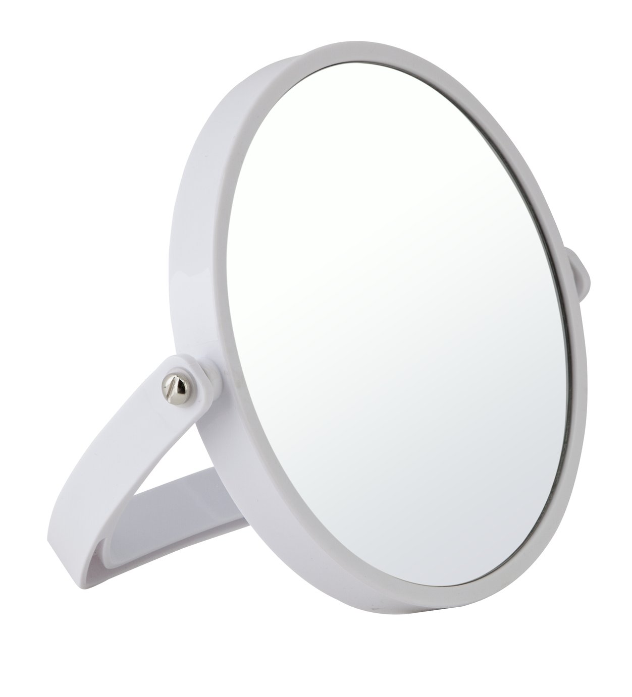 Argos Home Round Bathroom Swivel Mirror - White