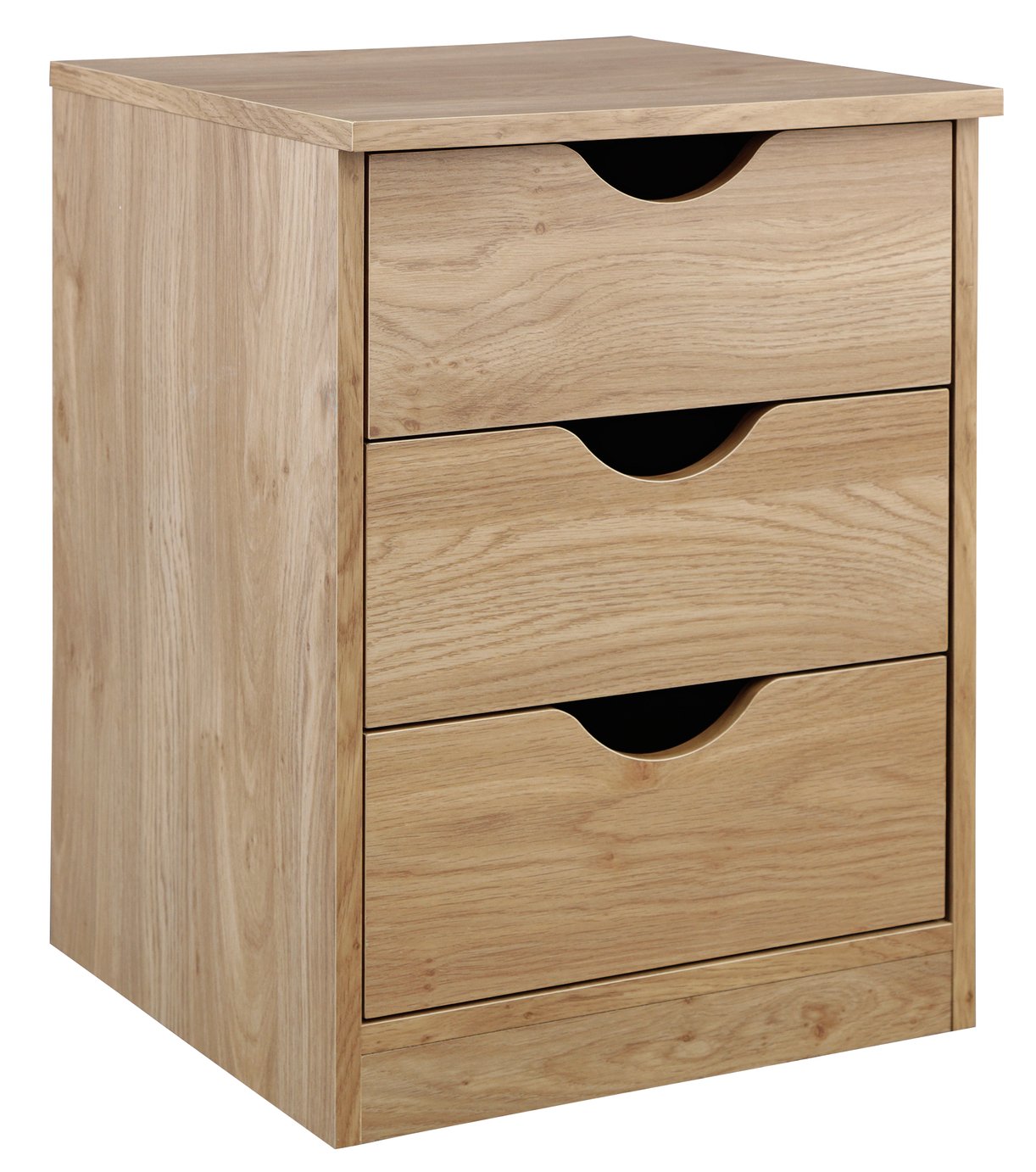 Argos Home Pagnell Oak Effect Bedside Chest