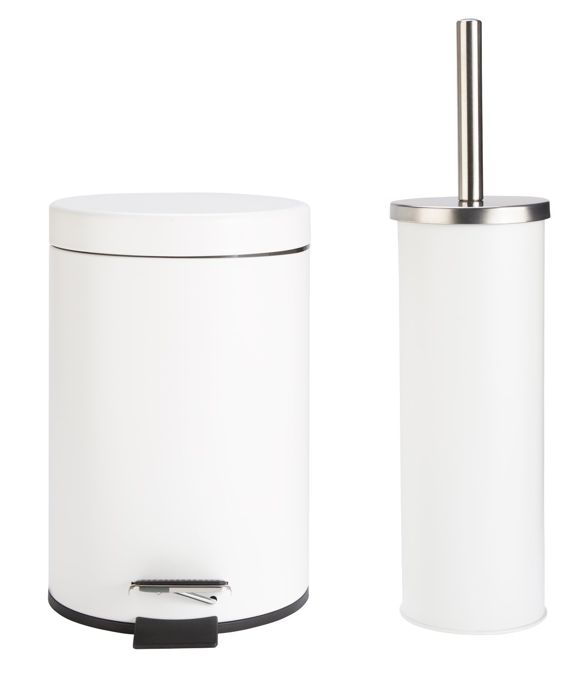 Habitat Slow Close Bin and Toilet Brush Set - White