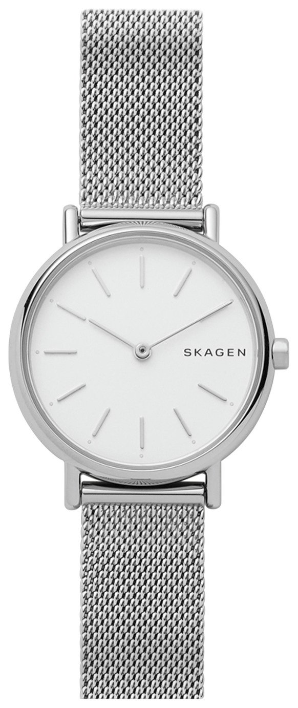 Skagen Ladies Signatur Slim Silver Tone Mesh Strap Watch