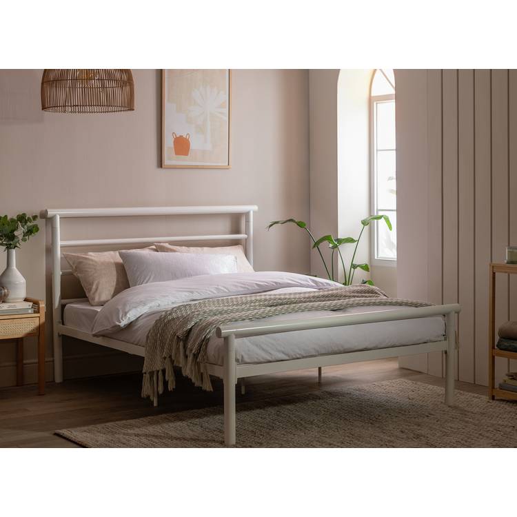 Argos Home Avalon Single Metal Bed Frame - White 0