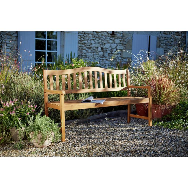 Argos Home Henrietta 3 Seater Wooden Garden Bench 0