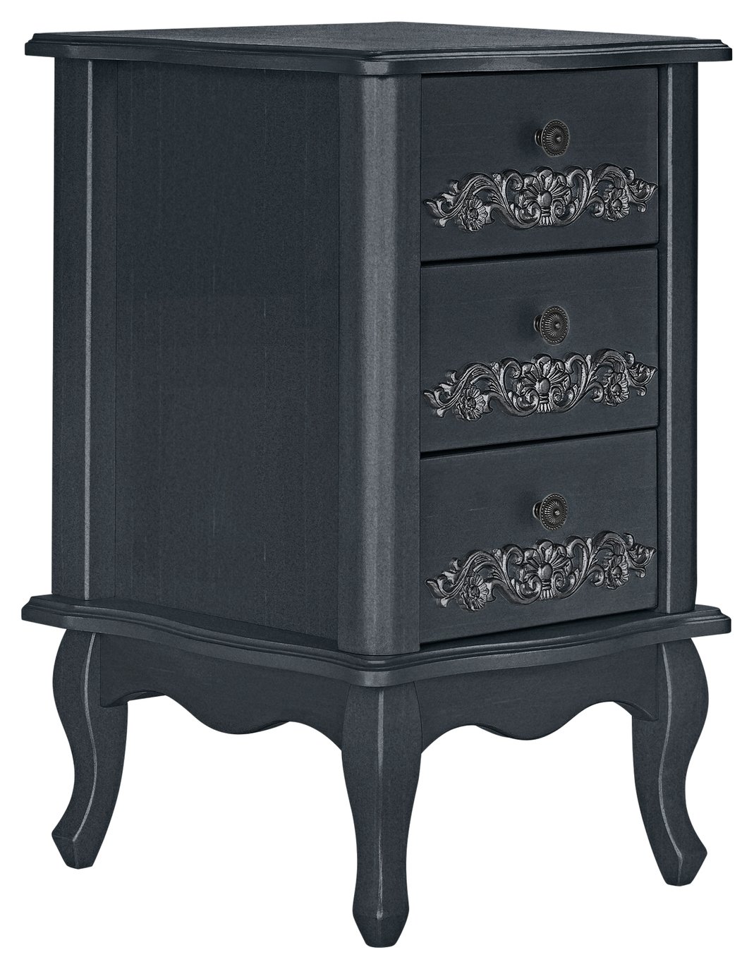 Argos Home Sophia 3 Drawer Bedside Chest - Black