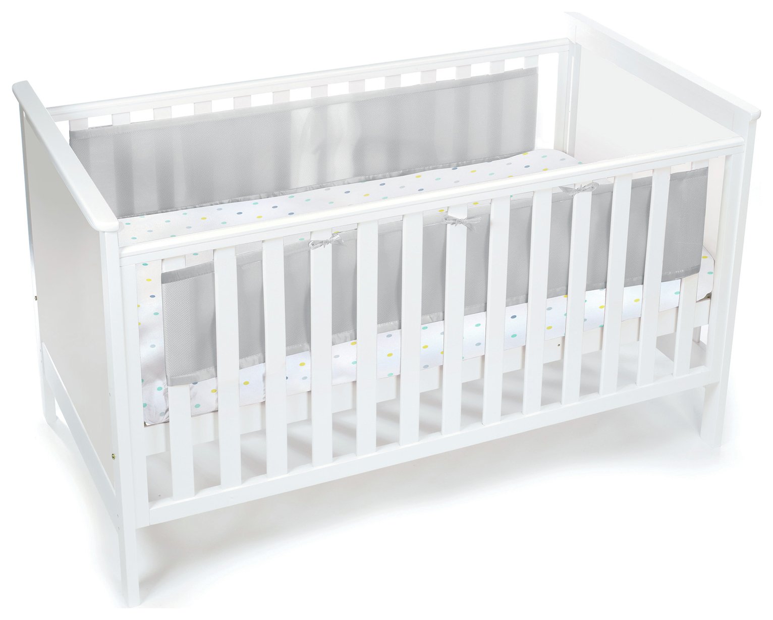 breathable cot bumper 2 sided