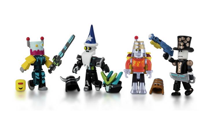 Buy Roblox Robot Riot Mix Match Set Playsets And - a selection of roblox toys are seen on a display at the