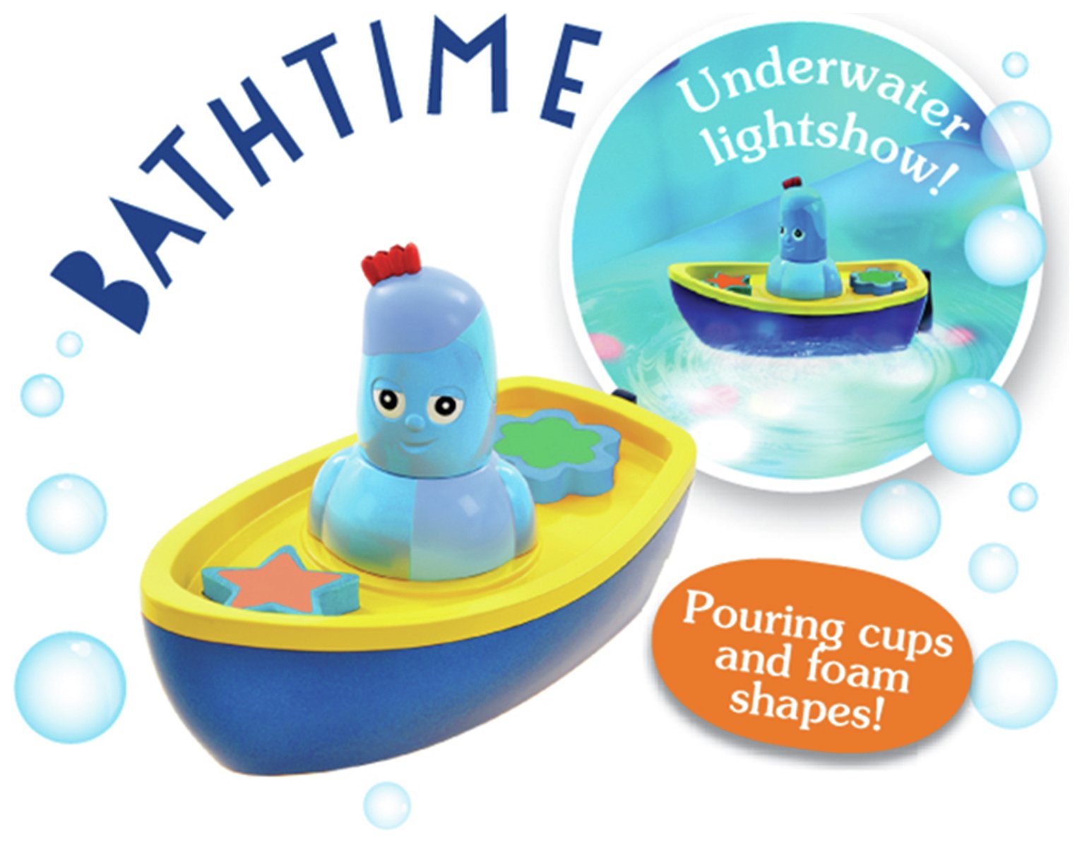 in the night garden iggle piggle's lightshow bath time boat