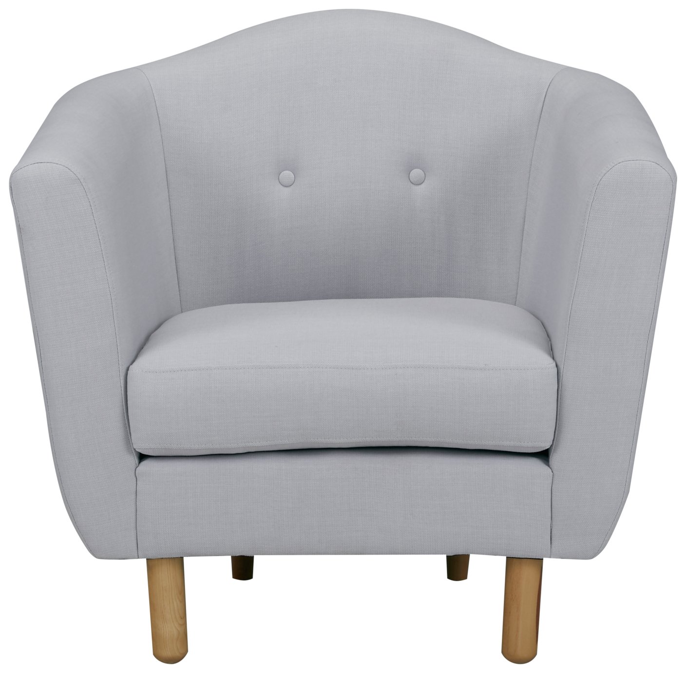 Argos Home Elin Fabric Armchair - Light Grey