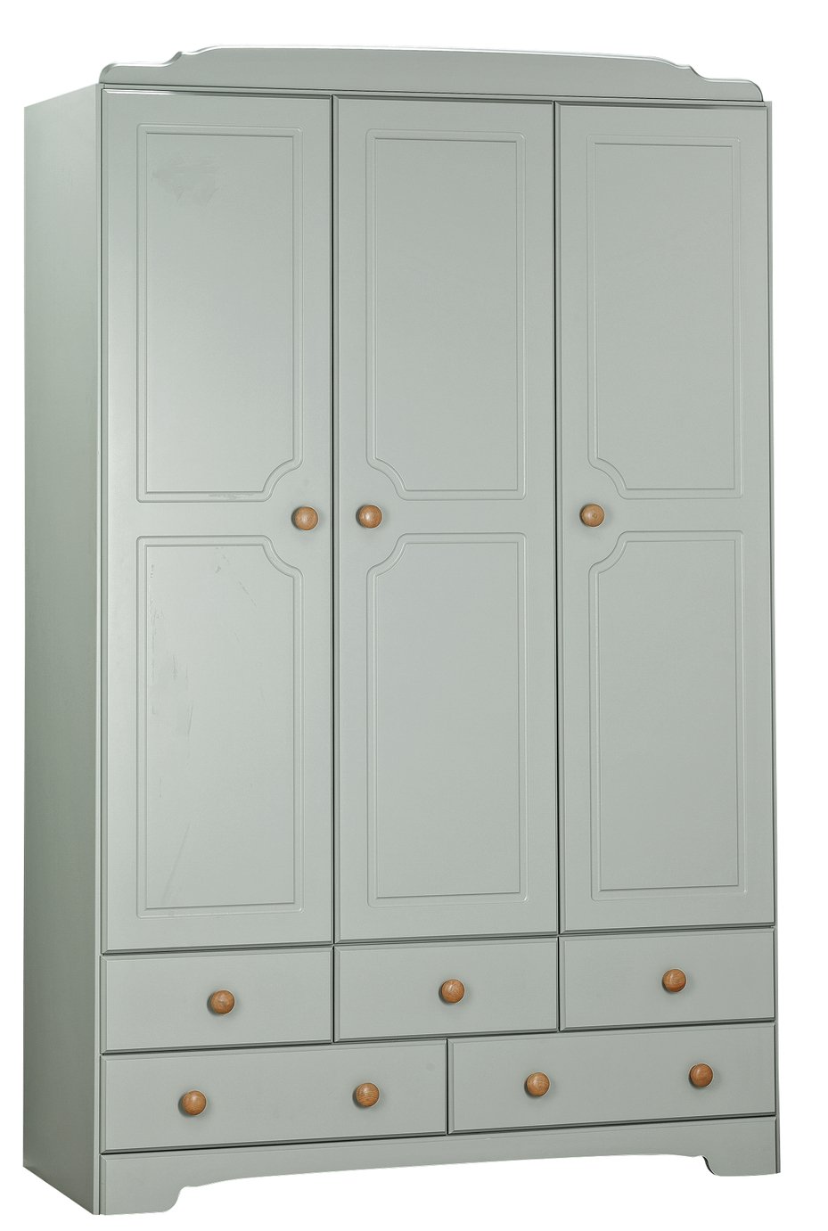Argos Home Nordic 3 Door 5 Drawer Wardrobe - Grey & Pine