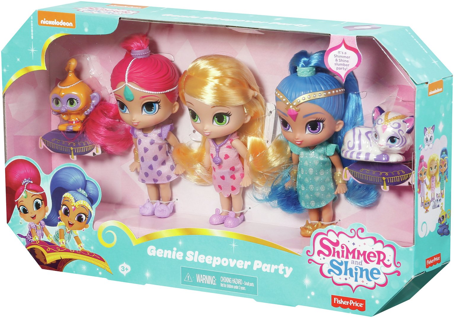 shimmer and shine sleepover dolls