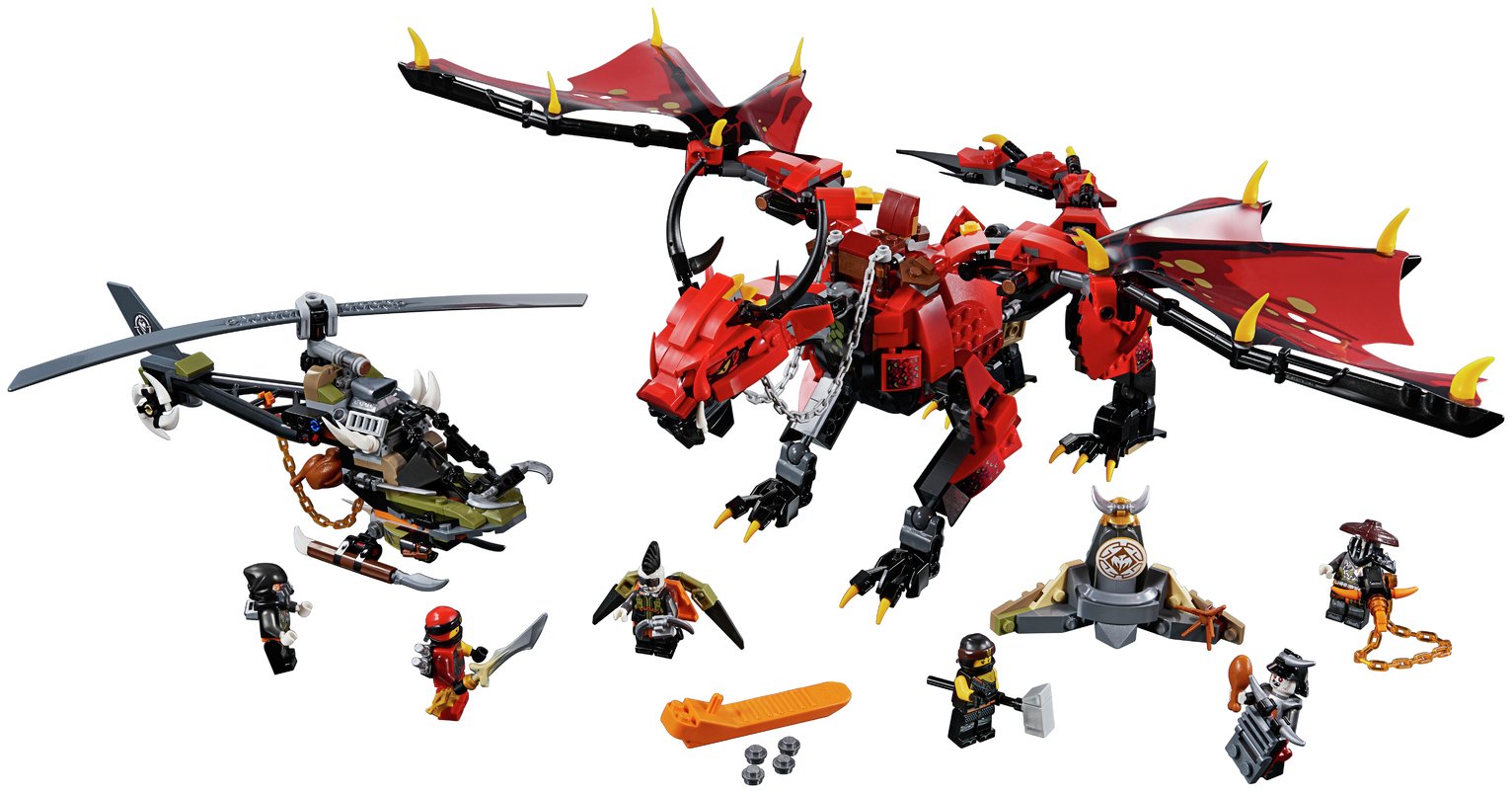 LEGO Ninjago Firstbourne Dragon Toy & Helicopter Set Reviews