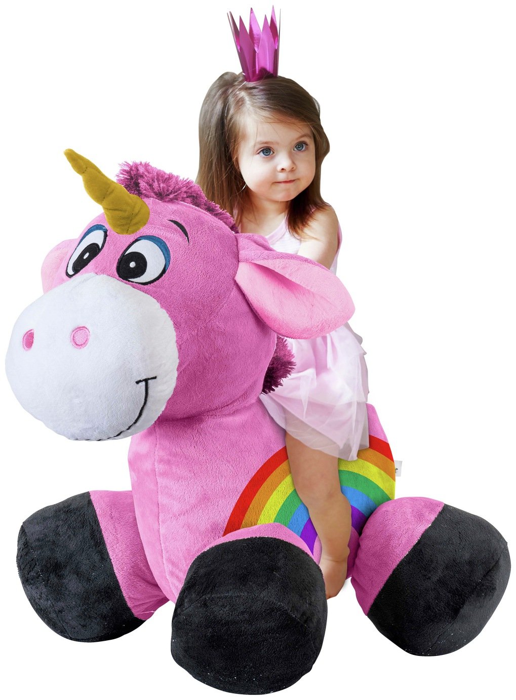 Inflate-A-Mals - Inflatable Plush Unicorn Ride-On