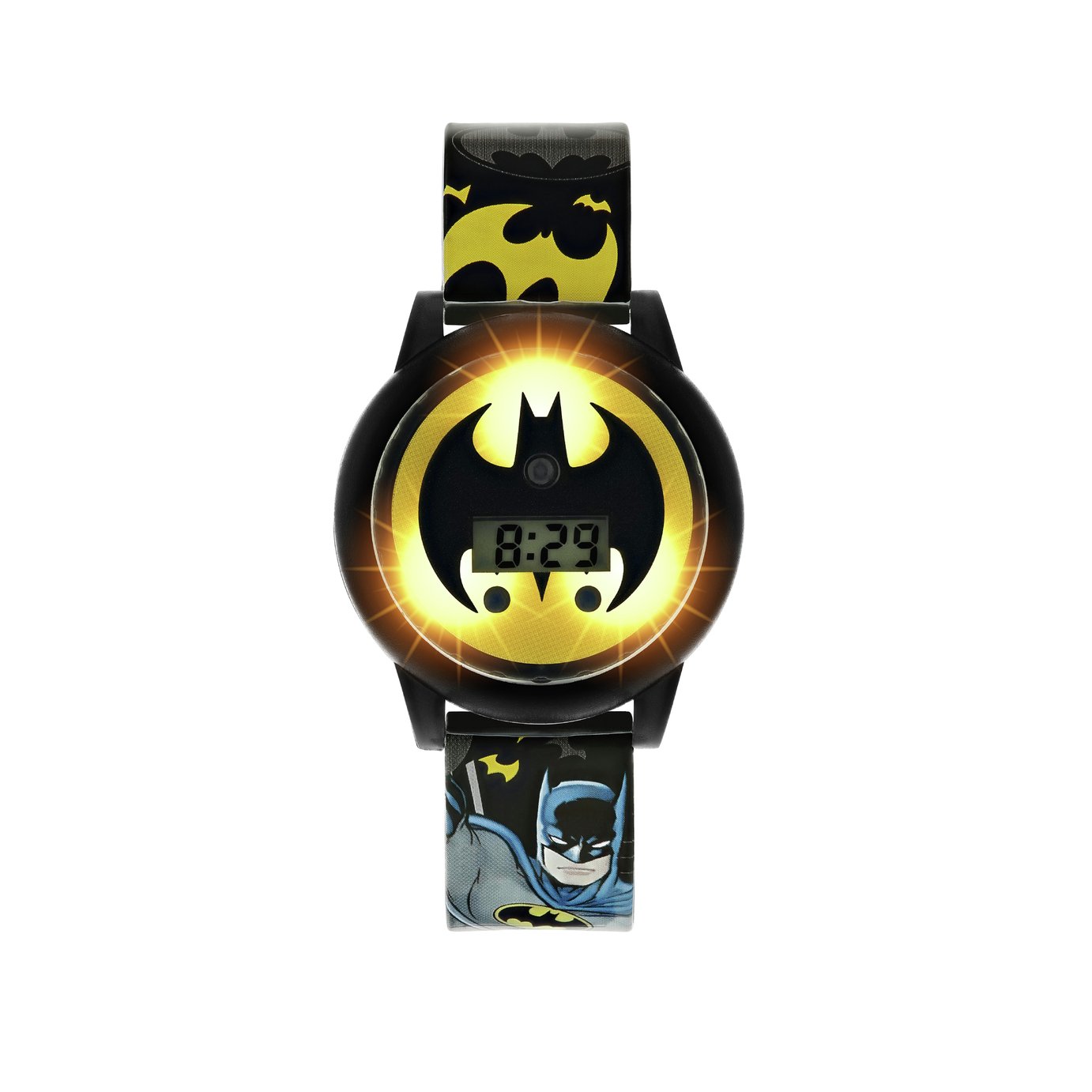 DC Comics Batman Light Up Spinning Dial Plastic Strap Watch Review