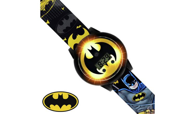 Buy DC Comics Batman Kid s Light Up Spinning Dial Strap Watch