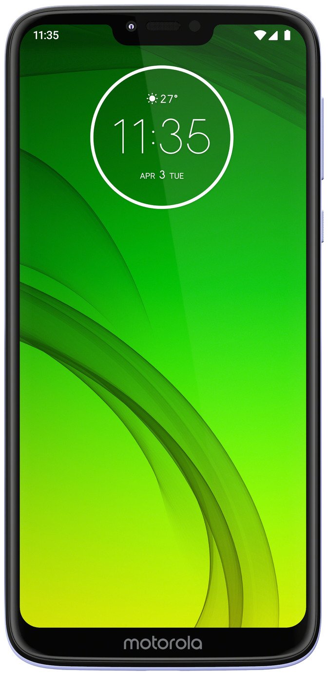 SIM Free Motorola G7 Power 64GB Mobile Phone - Violet