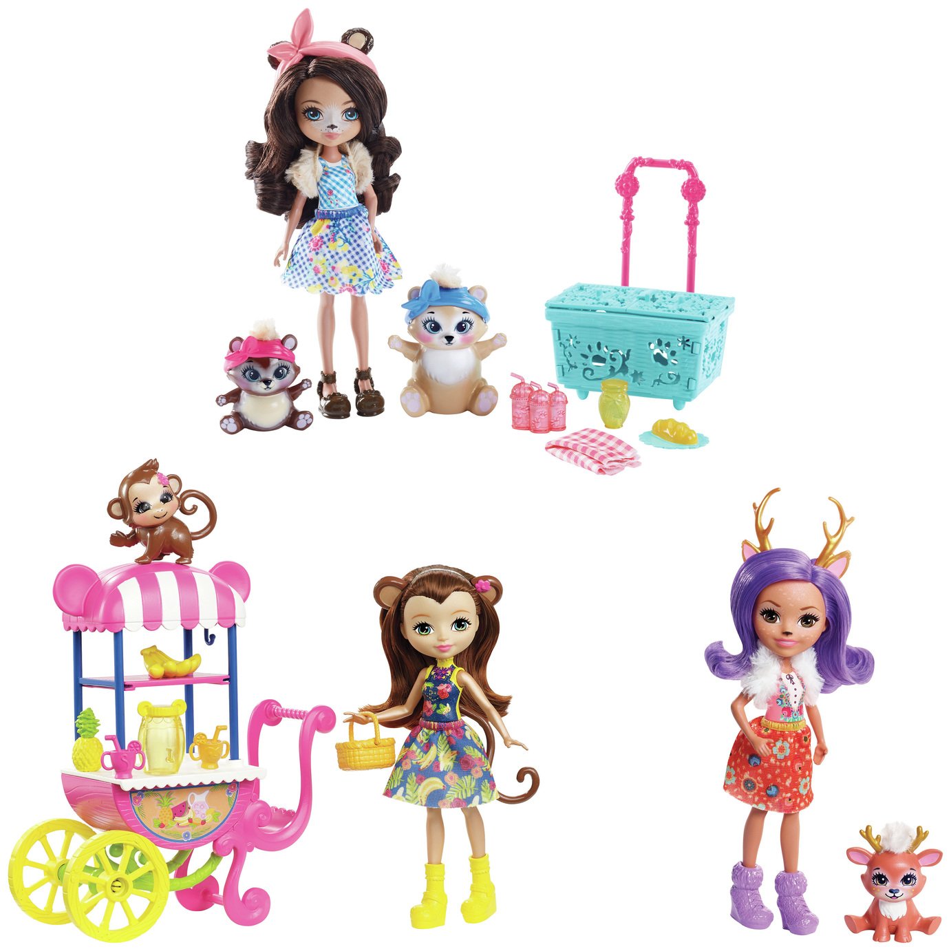 Enchantimals Picnic in the park doll 3-pack & Playset