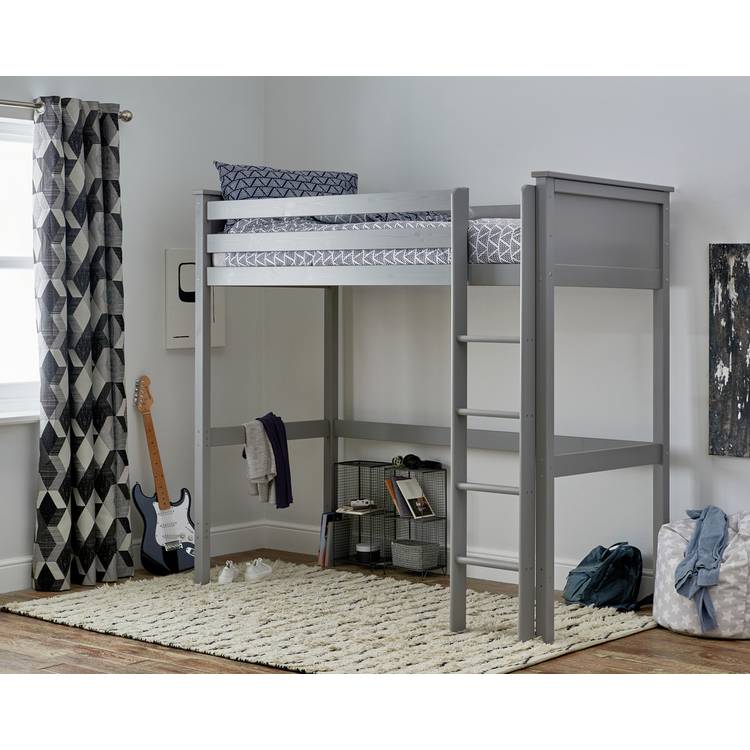 Habitat Brooklyn High Sleeper Bed Frame - Grey 0