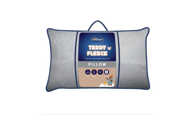 Buy Silentnight Teddy Fleece Medium Soft Pillow Pillows Argos