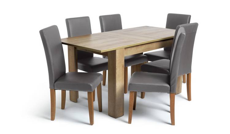 Dining table and 6 deals chairs cheap