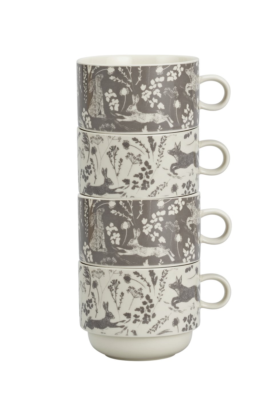Sainsbury's Home Rural Retreat Set of 4 Stacking Mugs Reviews