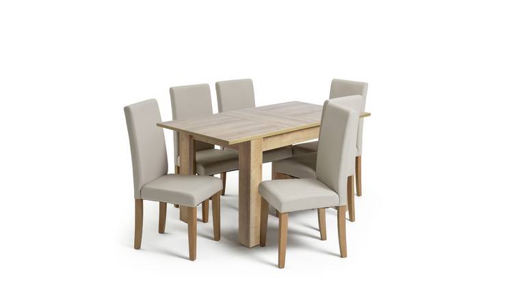 Cream table discount and chairs argos