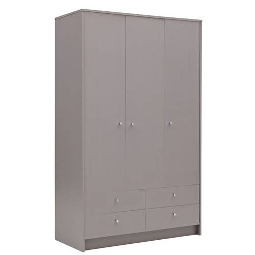 Buy Argos Home Malibu 3 Door 4 Drawer Wardrobe Grey