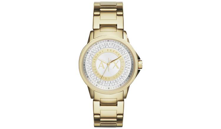 Gold womens armani watch new arrivals