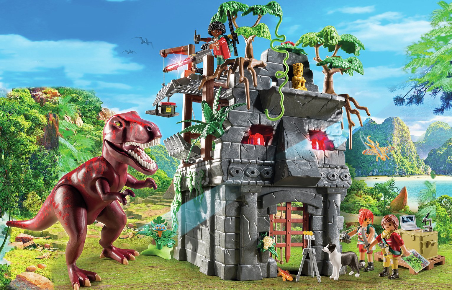 playmobil dinosaur temple